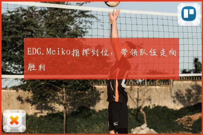 EDG.Meiko指挥到位，带领队伍走向胜利